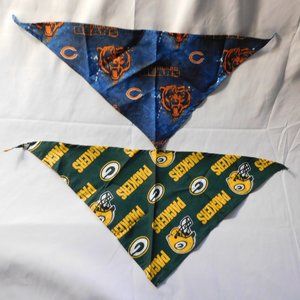 NFL Pet Collar Bandana Packers and Bears
